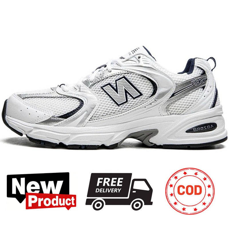 COD Sepatu NB 530 Olahraga Sneakers Retro Running Casual Pria Wanita Putih Silver Nyaman Ukuran 36-4