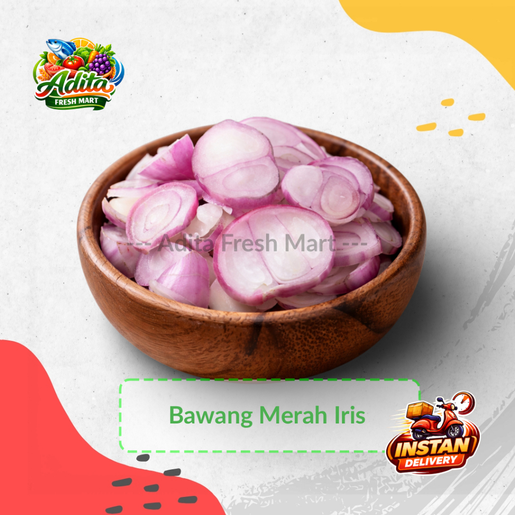 Bawang Iris | Bawang Merah Iris | Bawang Putih Iris | Bawang Bombay Iris