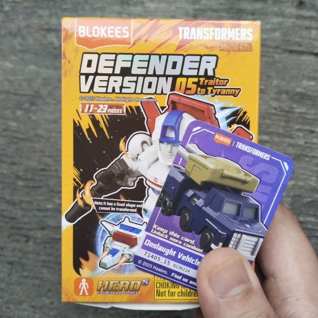 Blokees Buluke Transformers Galaxy Defender Version 05 Onslaught Vehicle Combaticon Combiner Bruticu