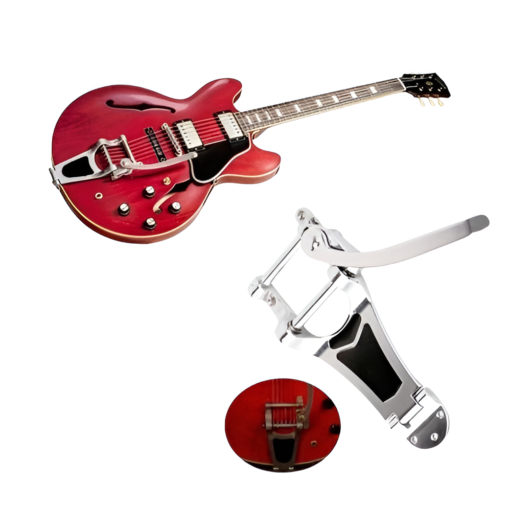 Bridge Tremolo Tailpiece Vibrato Gitar Bigsby B700 Chrome