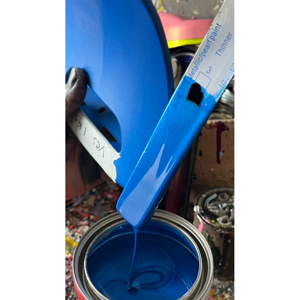 WARNA CAT PU BIRU VESPA MURAH  DOFF/GLOSSY
