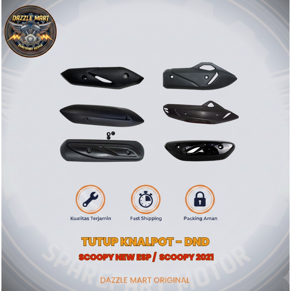 TUTUP KNALPOT / COVER KNALPOT - SCOOPY NEW ESP / SCOOPY 2021- DND