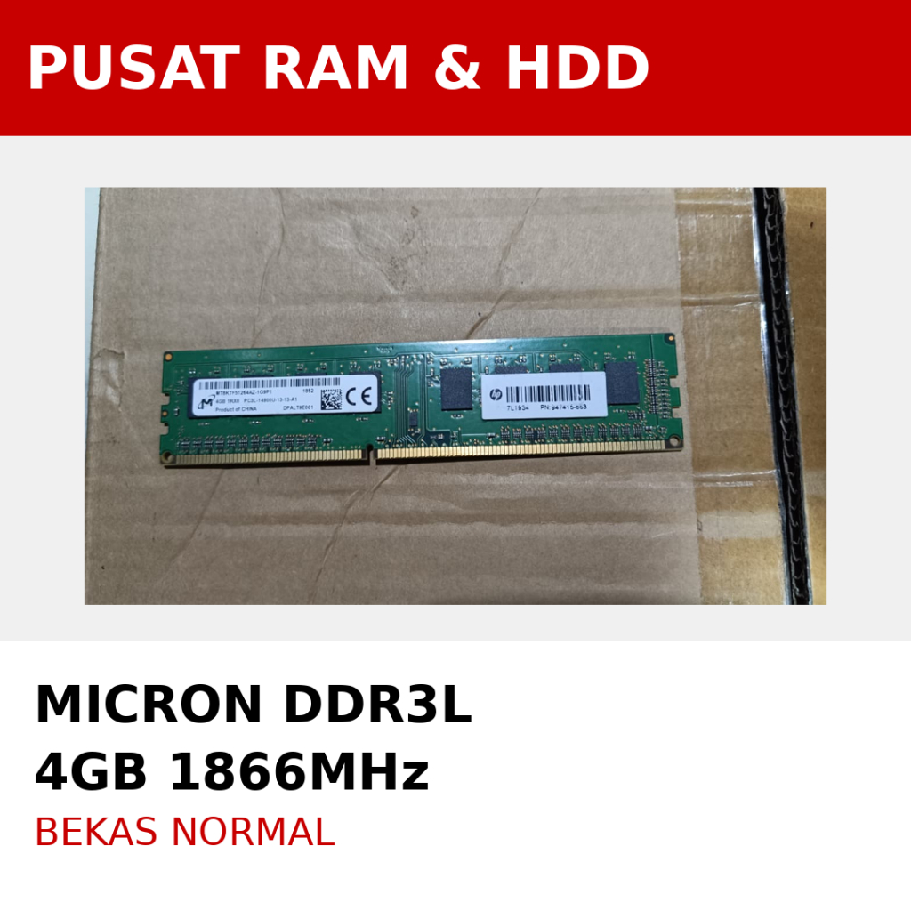 RAM Micron DDR3L 4GB 1866MHz PC3L-14900 Desktop
