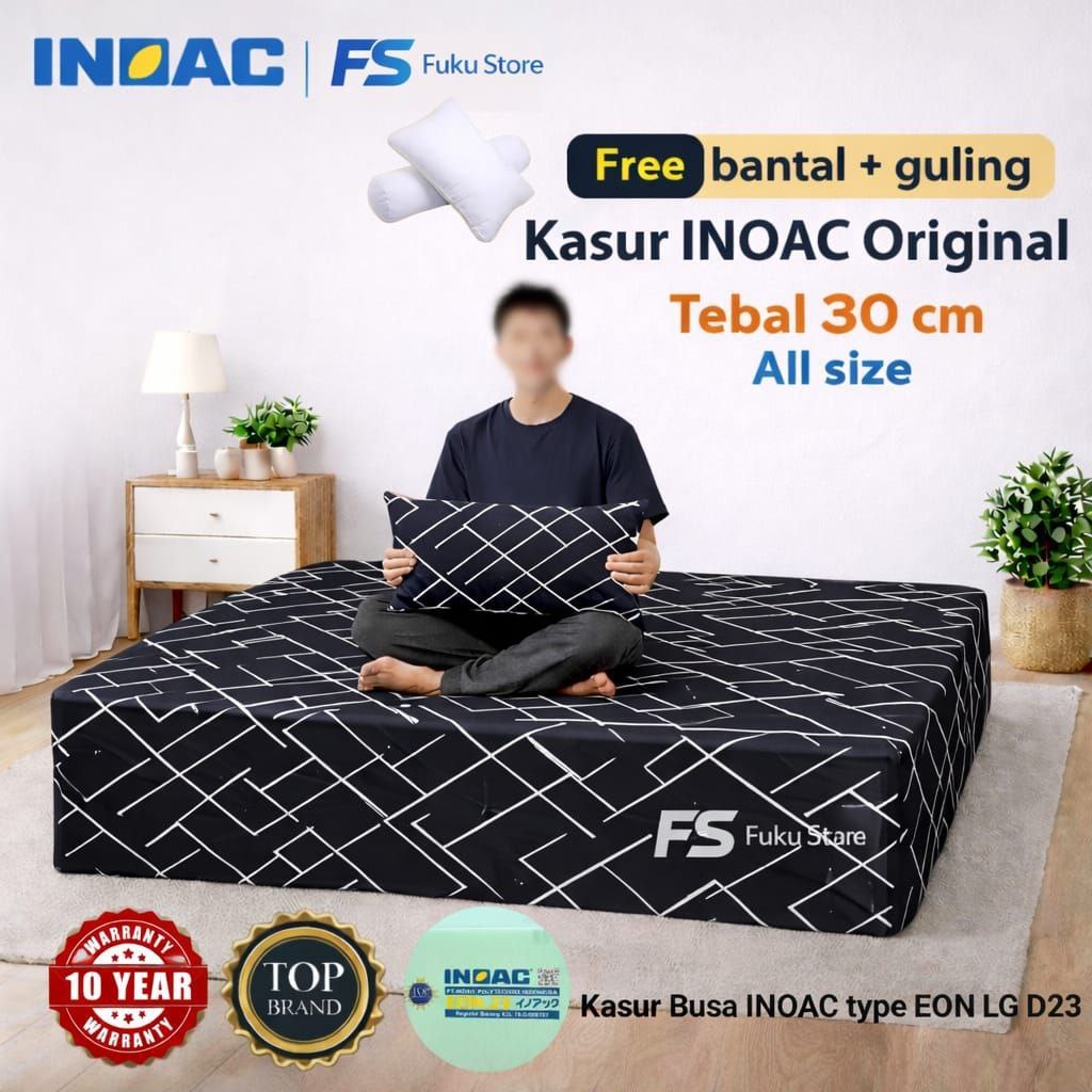 Kasur Busa INOAC Tebal 30 cm Original Inoac Type EON LG D23 | all Size 200x200x30 180x200x30 160x200
