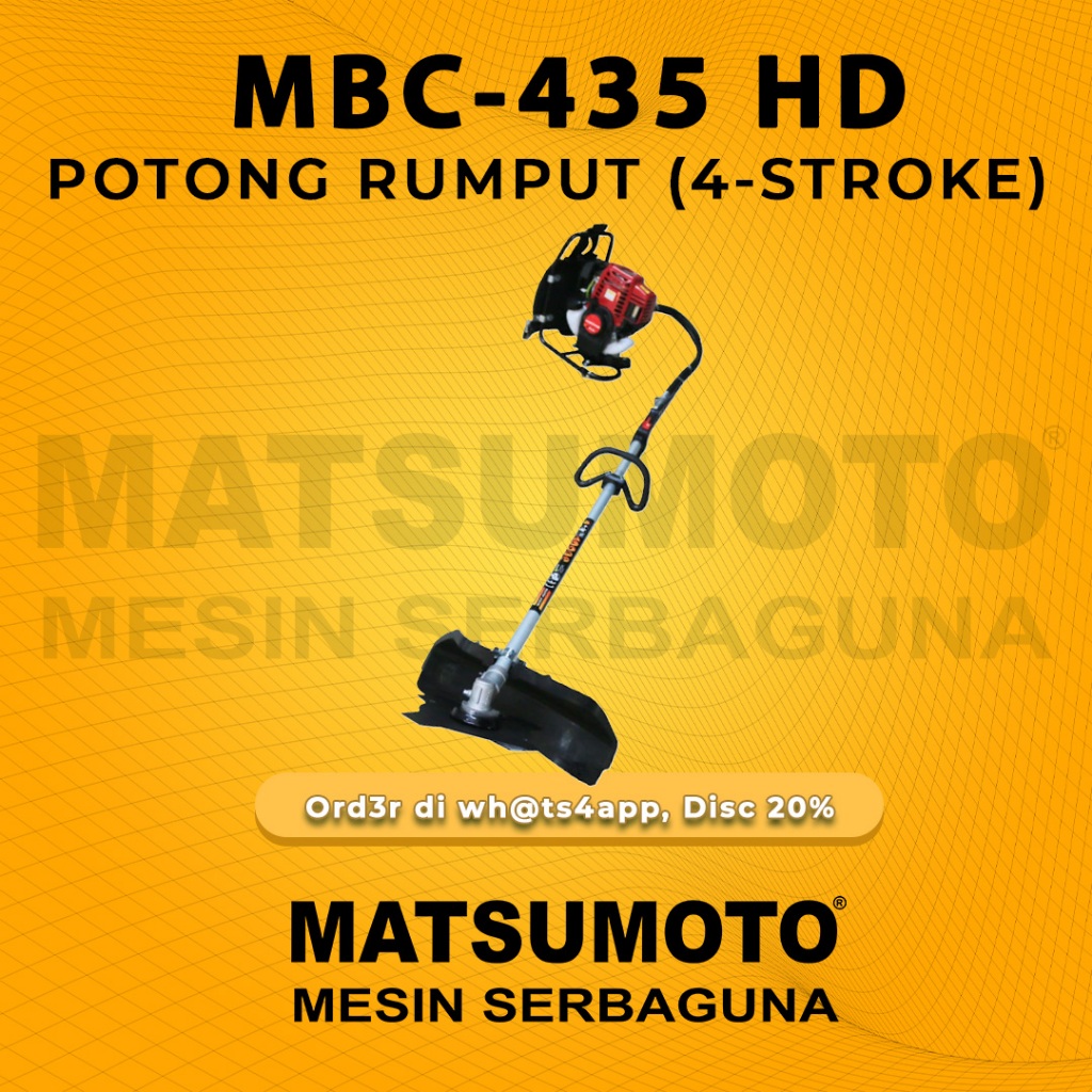 MESIN POTONG RUMPUT 2in1 4-TAK MATSUMOTO (MBC-435 HD) ORIGINAL BERGARANSI
