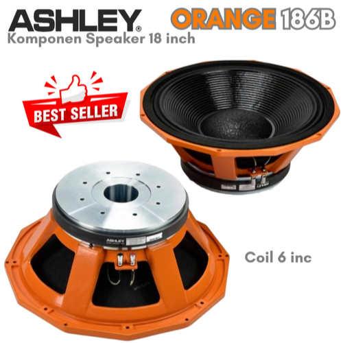 Speaker Komponen ASHLEY Orange 186B 186 B 18inch Coil 6inch / Ashley 186B