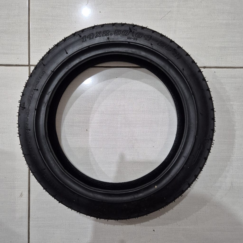 Ban Tubeless ukuran 14x2.50 Ban Luar Sepeda Listrik Bisa untuk Sepeda listrik Uwinfly Exotic Goda