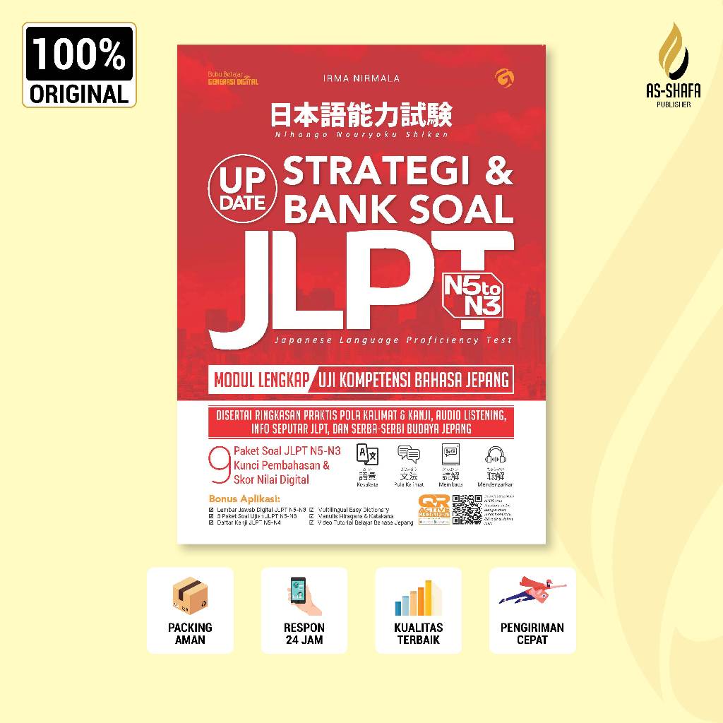 Bank Soal & Strategi JLPT N5-N3 | Fokus Soal JLPT N5-N4 | Fokus Soal JFT Basic A2 | Top Score JLPT N