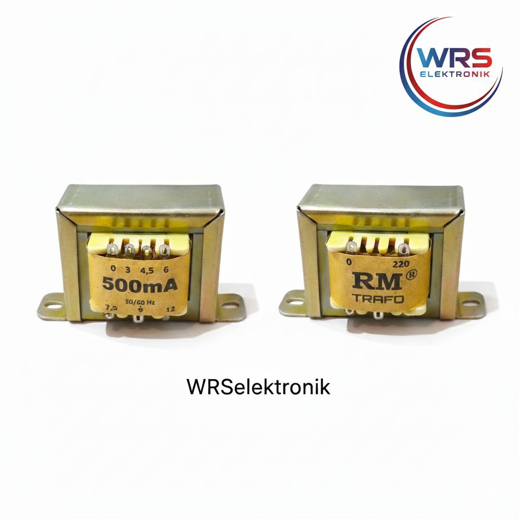 Trafo 500 MA 0 Non CT 0-12v Merk RM Transformer
