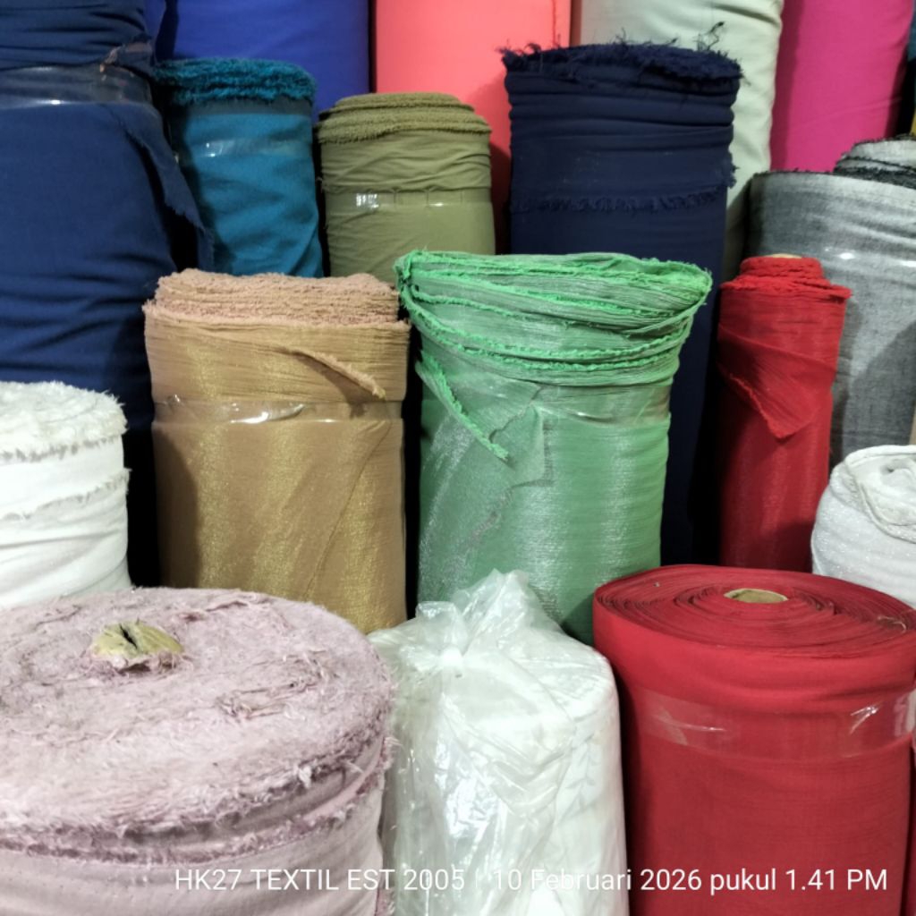 HARGA/0, 5 M|KAIN SIMER SILK|KAIN SIFON SHIMER PREMIUM|BAHAN SIFON SHIMER PASMINA|BAHAN SHIMER POLOS