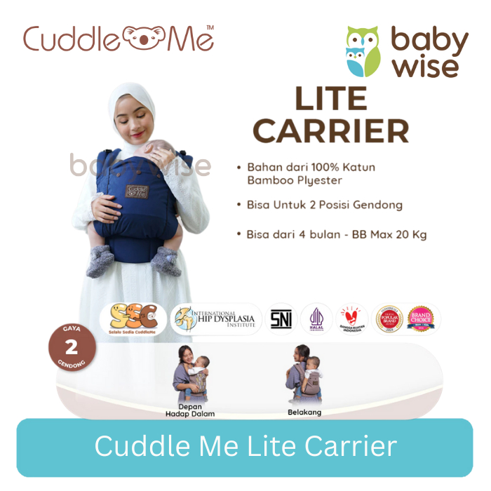 Cuddle Me Lite Carrier - Gendongan Bayi Gendongan M Shape