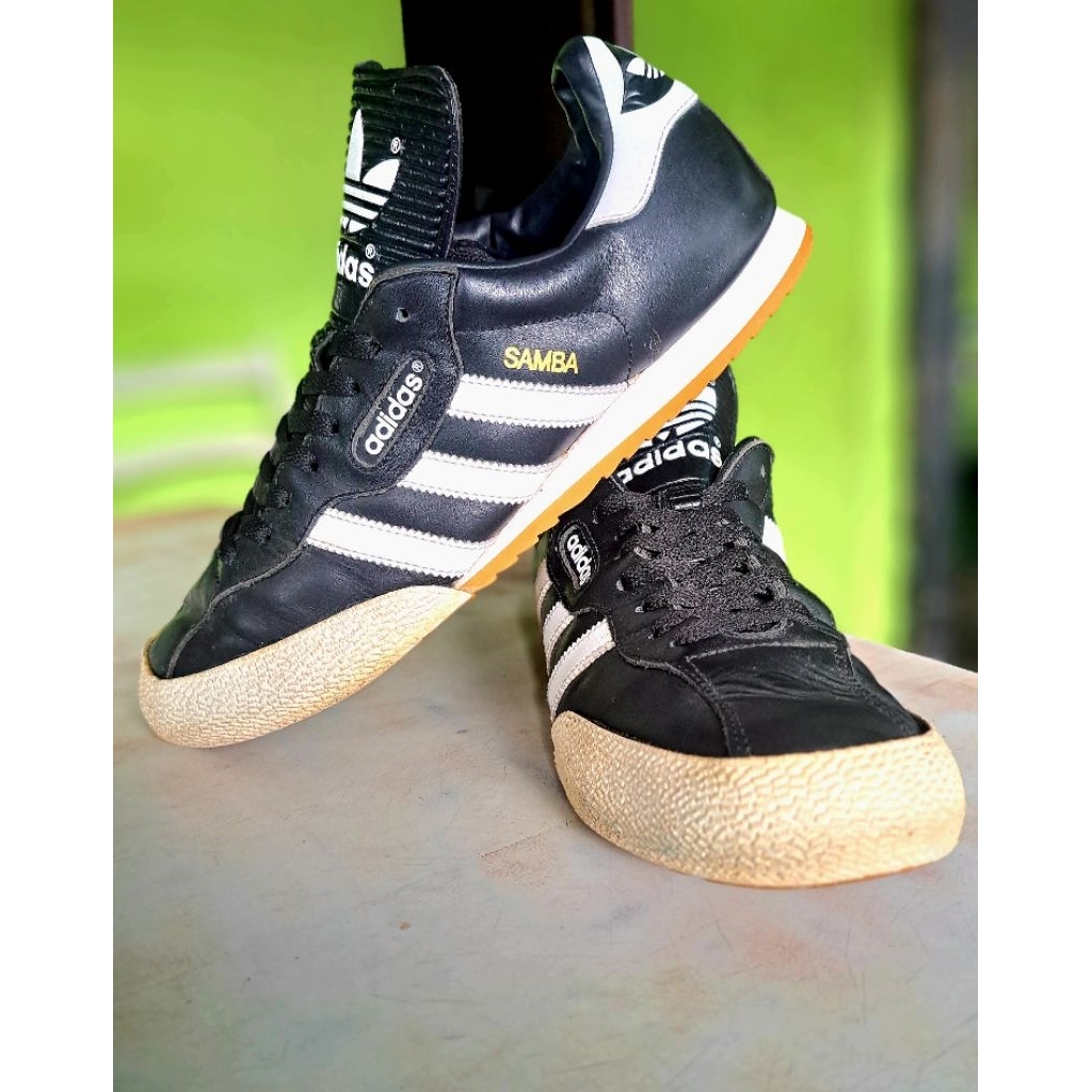 SEPATU ADIDAS SAMBA SUPER CASUAL LOW BLACK ORIGINAL (INDONESIA)