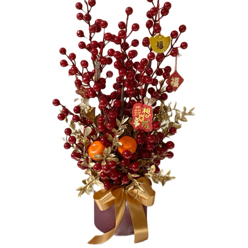 Buket bunga hampers pajangan imlek hiasan meja