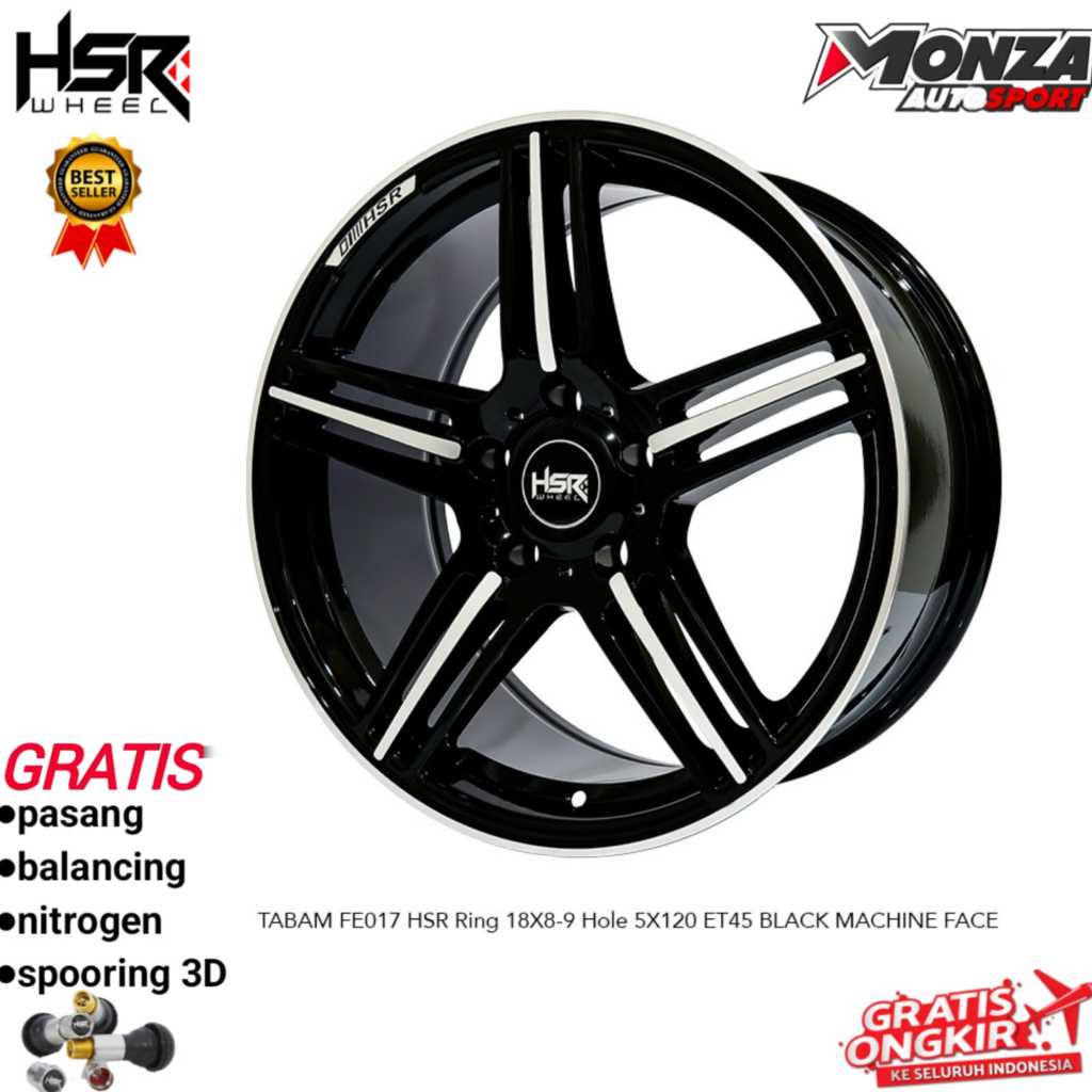Velg mobil Ring 18 untuk Bmw All Series Byd HSR TABAM