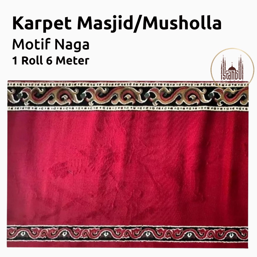 Karpet Masjid Tebal 12mm Meteran - Karpet Sajadah Masjid untuk Mushola dan Rumah