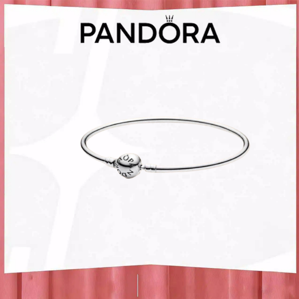 PANDORA Gelang Manik Perak Minimalis / Gelang Dasar Perak 925, Serbaguna Sehari-hari