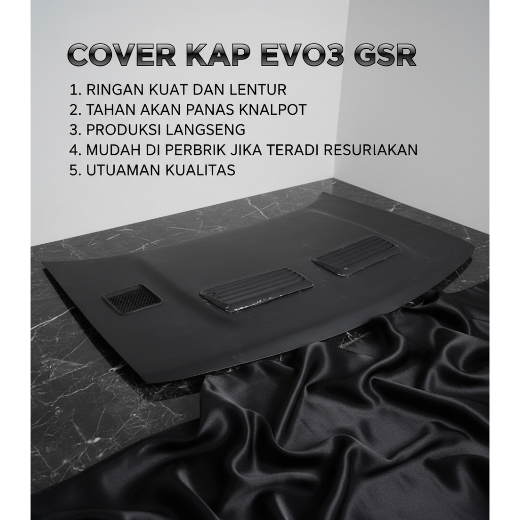 cover kap lancer evo 3 gsr bodykit lancer gti glxi
