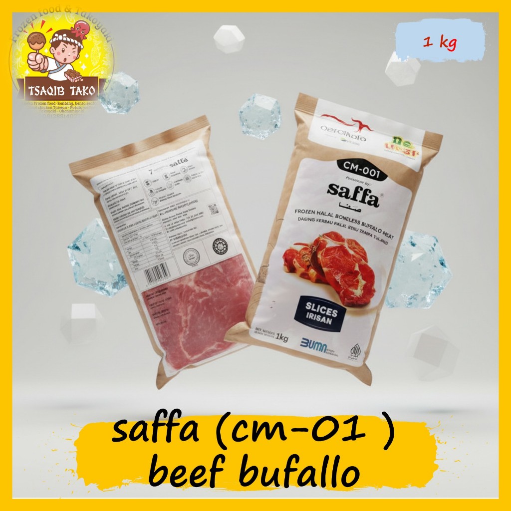 Daging Kerbau Kita 1kg Frozen Tanpa Tulang – Halal – Fresh, Bersih, Siap Olah MERK SAFFA ALLANA  CM-