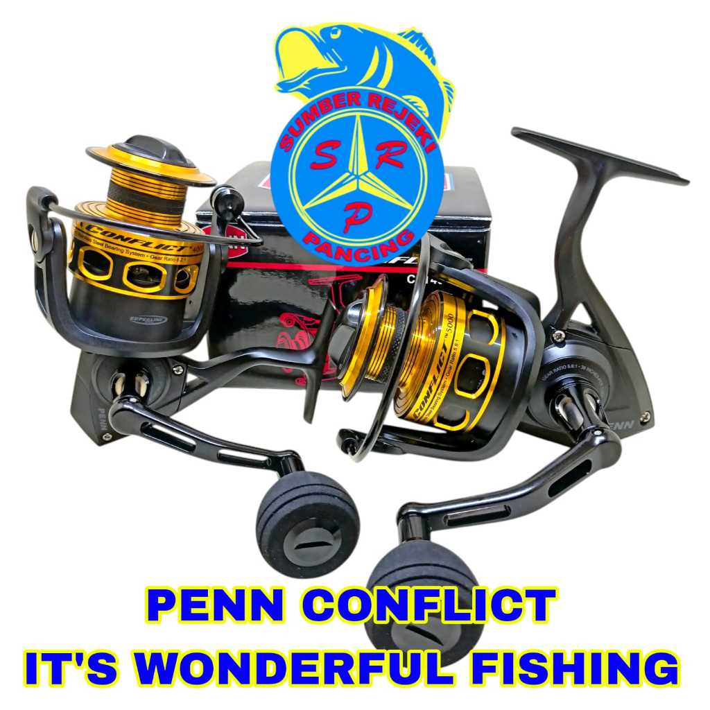 Reel Penn Conflict Gold CFT Power Handle 4000 5000