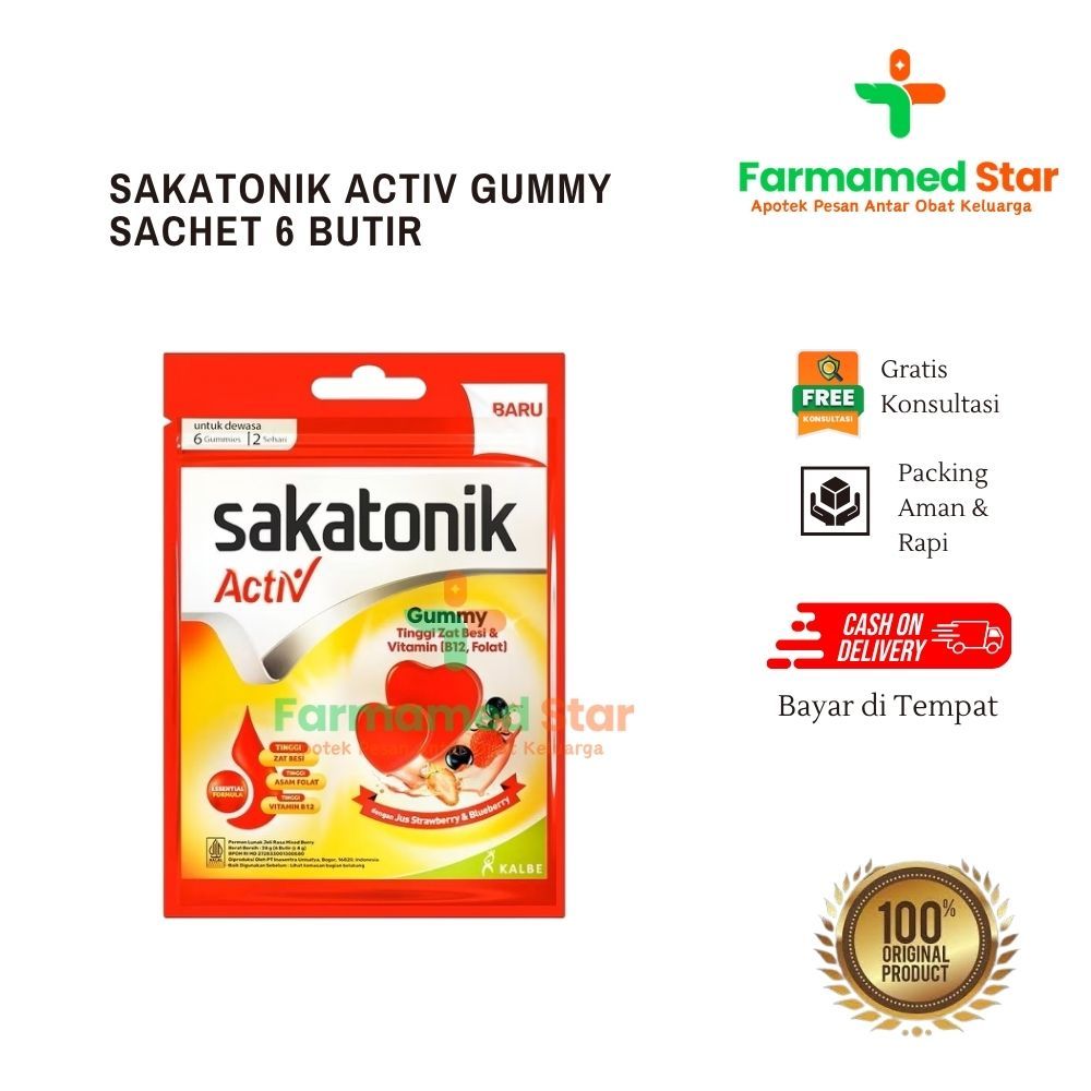 Sakatonik Activ Gummy - Multivitamin Zat Besi