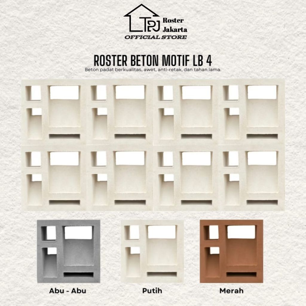 Roster Beton Motif LB 4