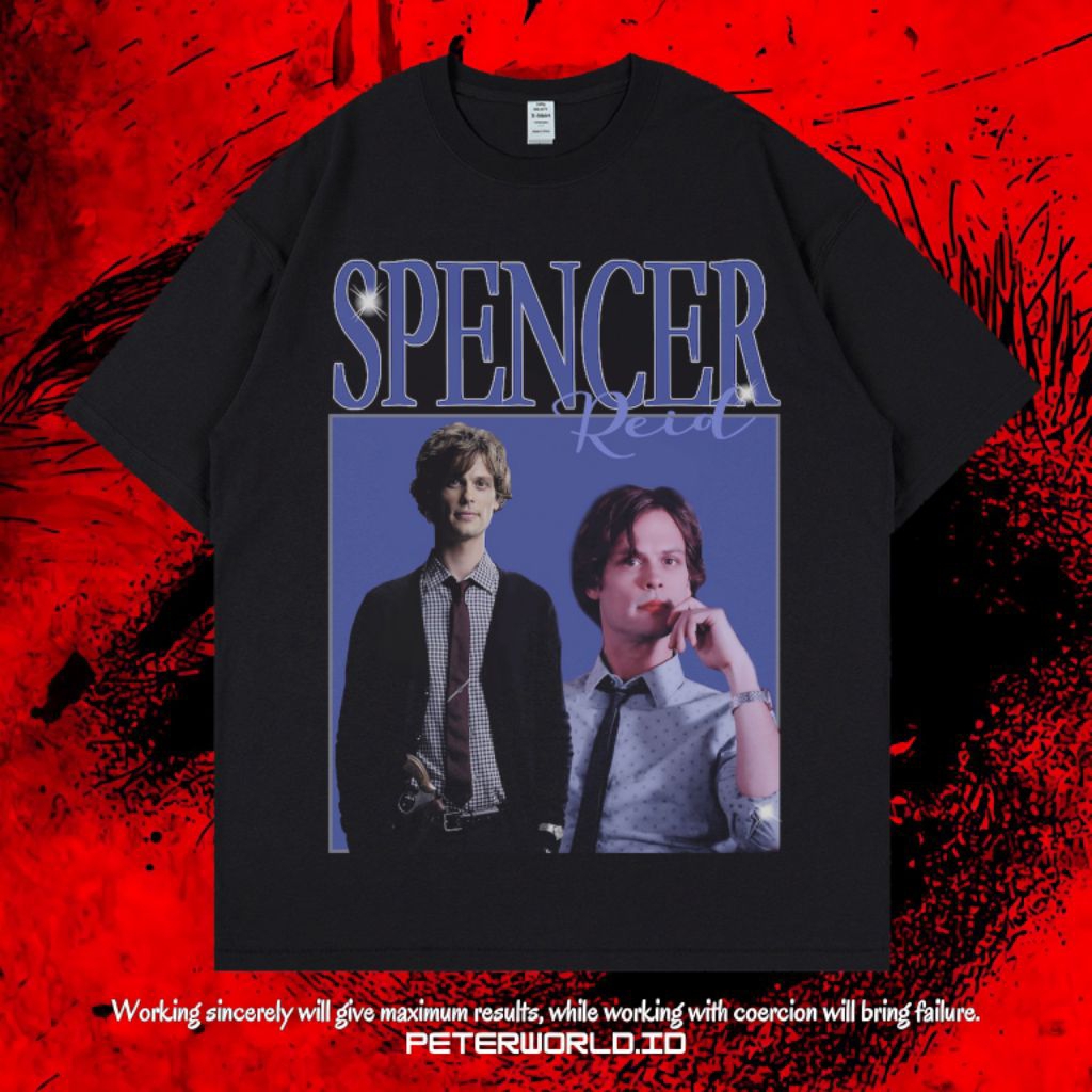 KAOS OVERSIZED / KAOS BLACK / OVERSIZED T SHIRT / KAOS SPENCER REID OVERSIZE BLACK VINTAGE TEE