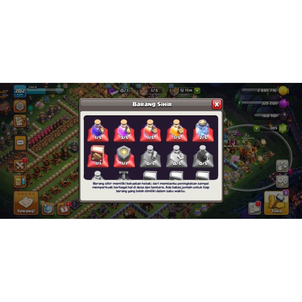 coc th 16 belum max anti hackbak