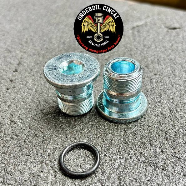 2PCS Baut Tutup As Shock Depan Yamaha Jupiter Z MX Vega R New ZR F1ZR FIZR Force 1 Crypton 1Set + Or