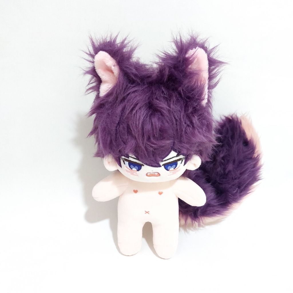 shxtou 20cm cotton doll with detachable tail vtuber kpop doll boneka kapas plushie nuigurumi dress u