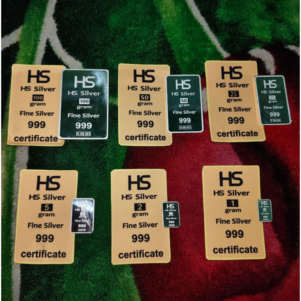 perak blok atau perak antam 1 grm