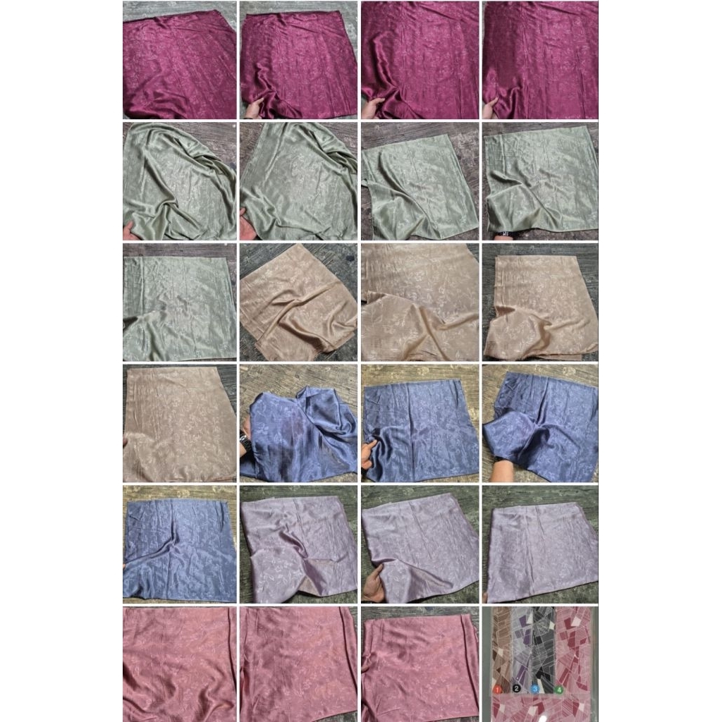 Kain Silk Embos Premium Motif - Kain Silk Embos Garment Motif - Harga Tertera 0,5 Meter