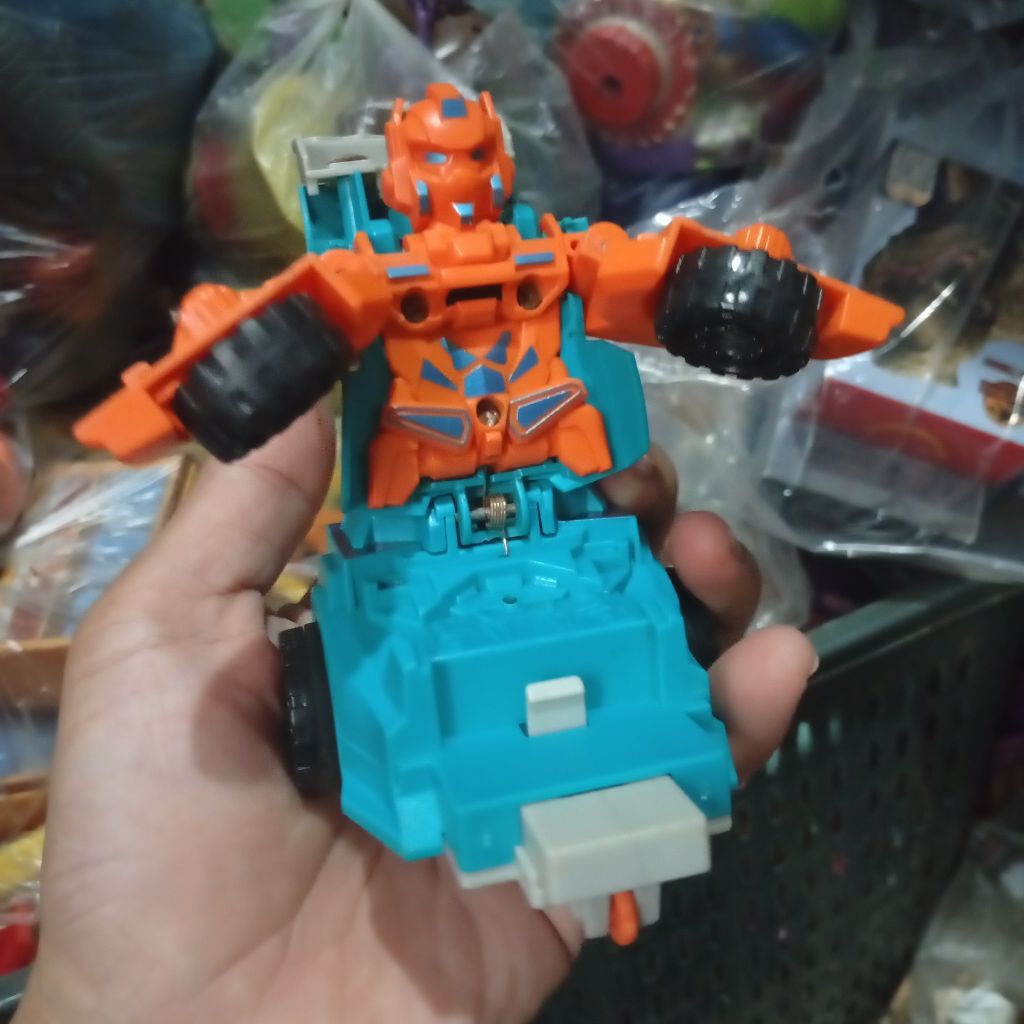 hokben toys Transformer car robot blue