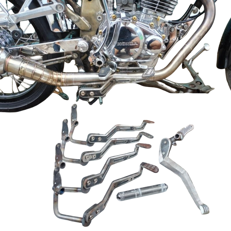 pedal rem bew custom cb gl100/pedal rem bmw Full besi ya