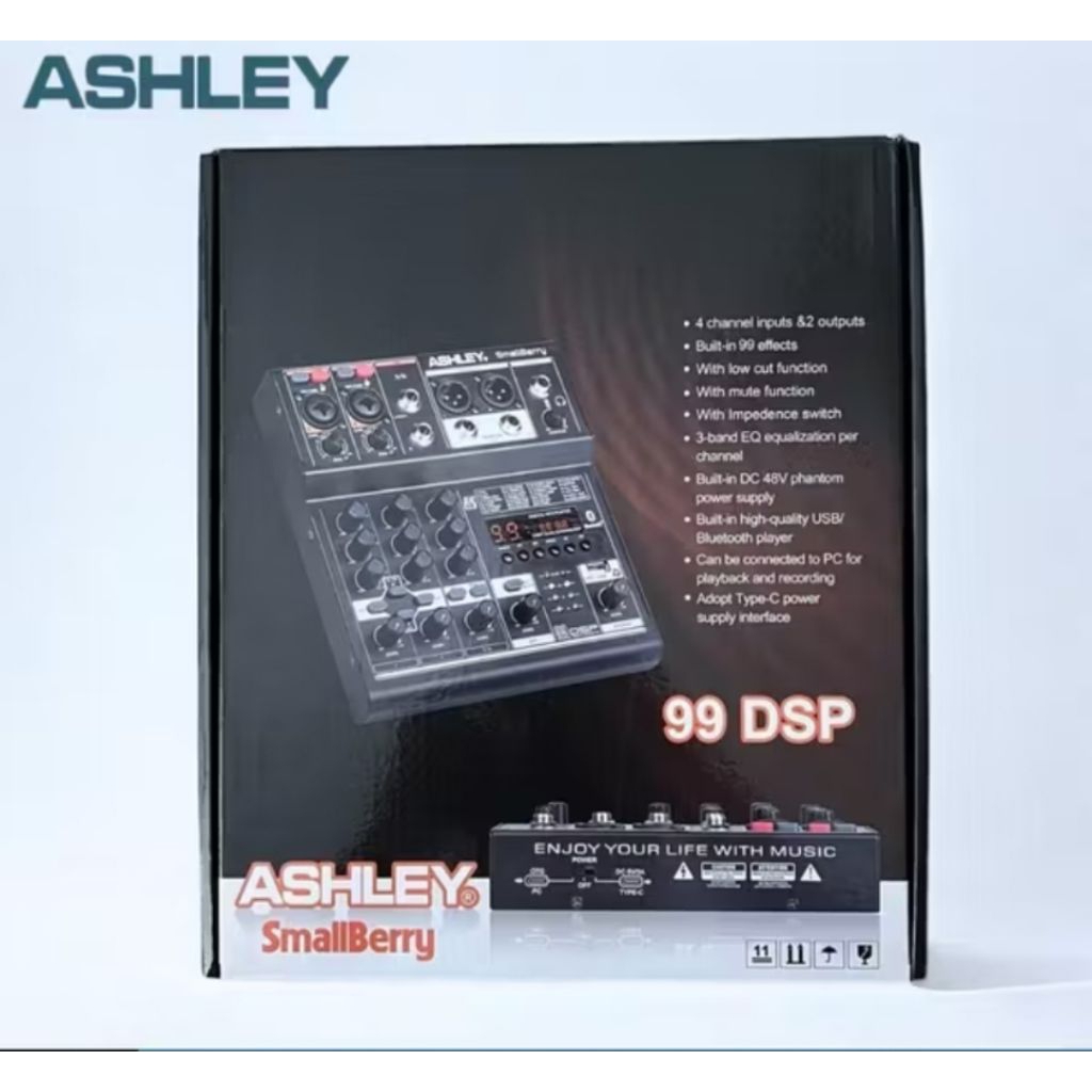 ASHLEY Mixer SMALLBERY Original Audio Mixer 4Channel 99Dsp