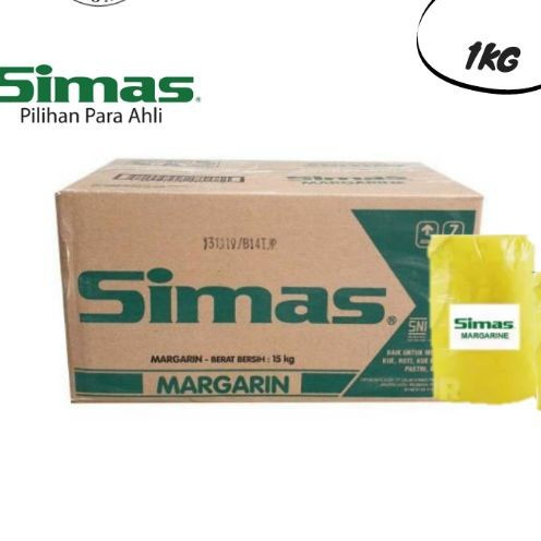MENTEGA SIMAS MARGARIN REPACK 1KG KEMASAN PLASTIK