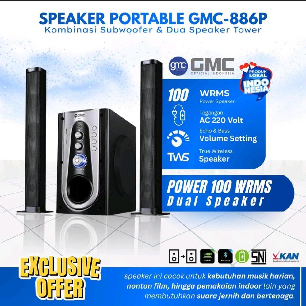 GMC-886P Multimedia Speaker (Bluetooth) 2.1 Extra Boost