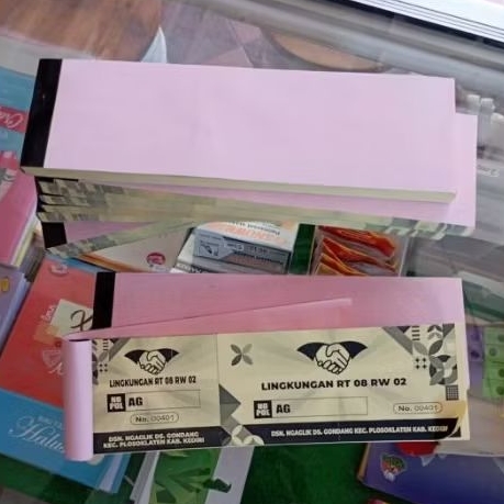 Cetak tiket, karcis parkir, kupon