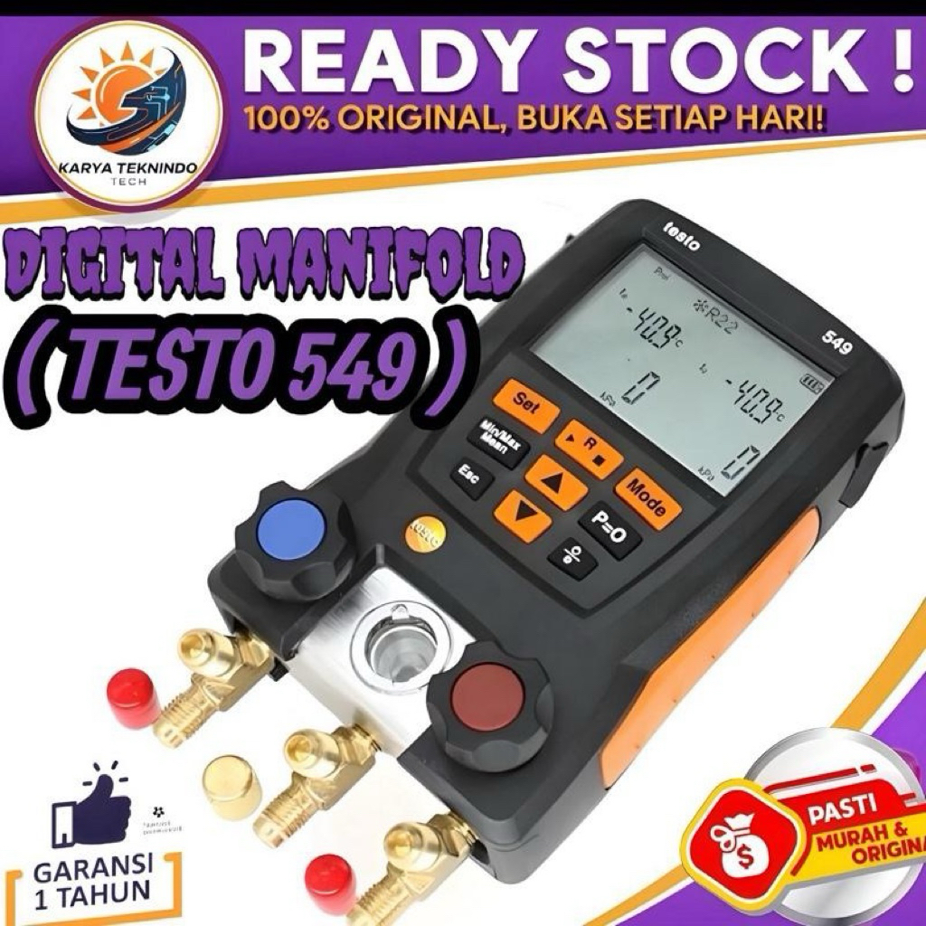 Refrigerantion Digital Manifold Gauge Meter Testo 549