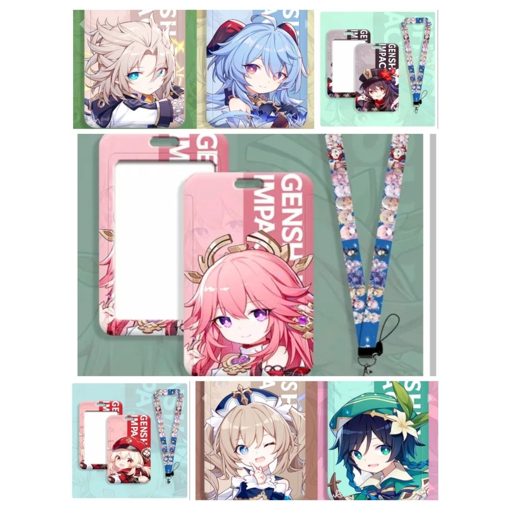 ID Card Holder Motif Genshin Impact photo card holder Card Protector