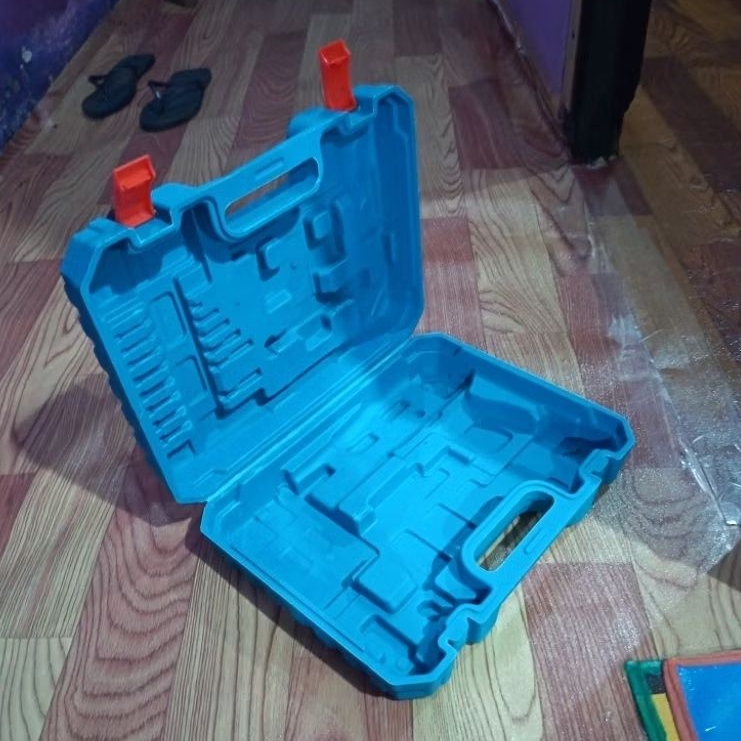 Box koper mesin bor drill cordless, ukuran 31x24x8cm. box koper kondisi BARU