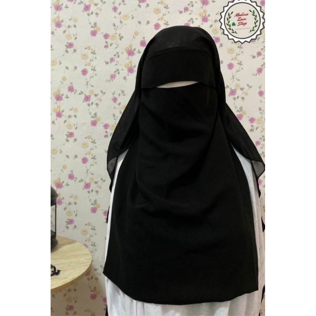 Niqob/Cadar Oyoun Almaha Poni 2/3 Layer