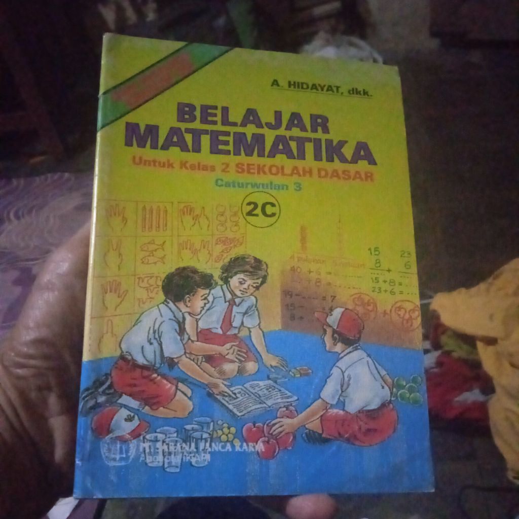 buku Belajar Matematika 2C, untuk kelas 2 SD caturwulan 3, buku original jadul