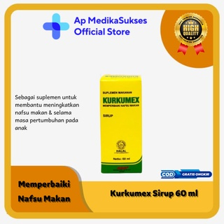 Kurkumex Sirup 60ml | Penambah Nafsu Makan Anak & Dewasa | Vitamin Nafsu Makan