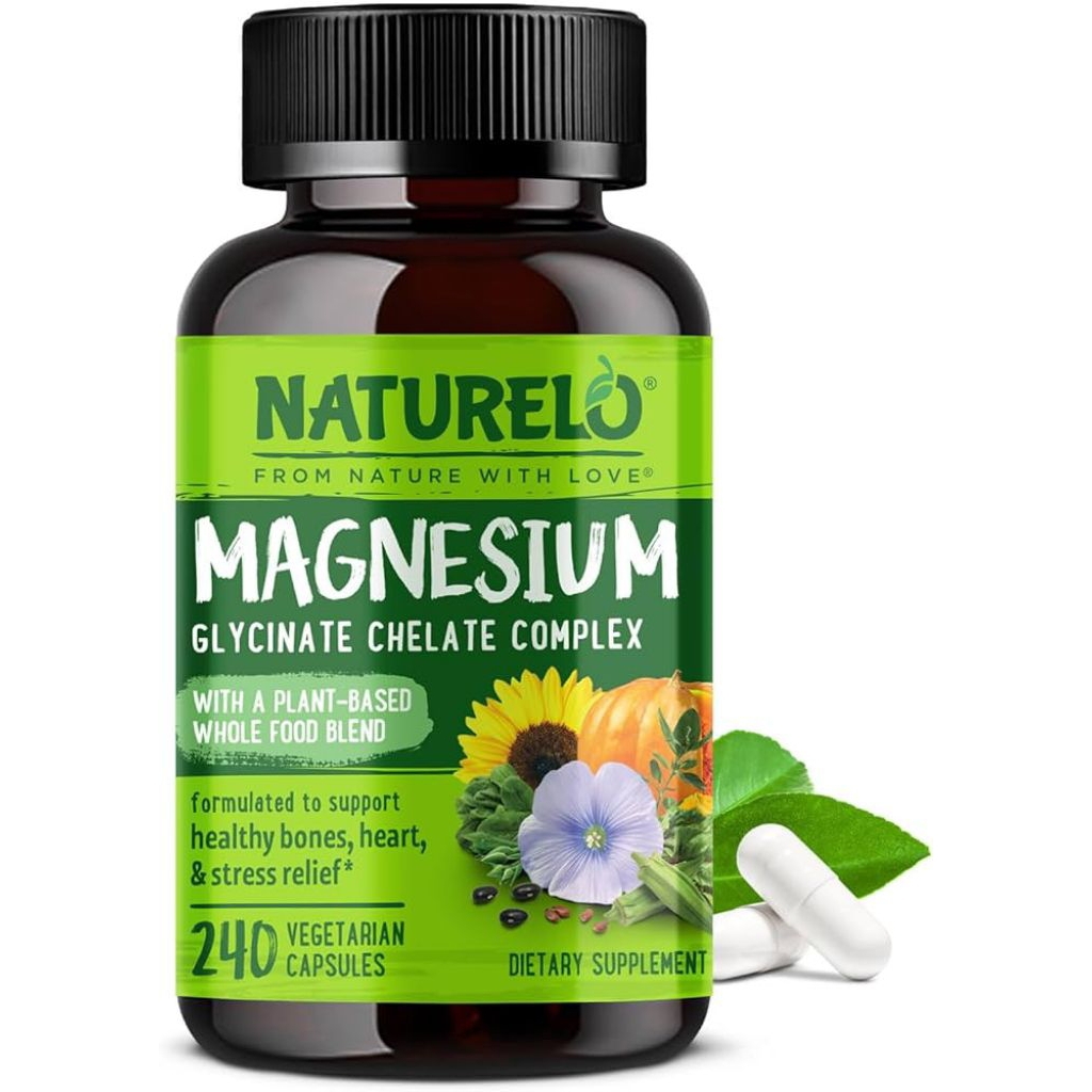 Naturelo Magnesium Glysinate 200mg 240capsules