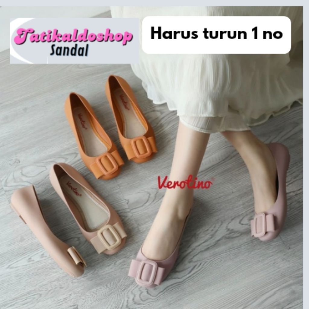 838-3 sepatu flat shoes / sepatu jelly / sepatu wanita / sepatu pita bahan jelly  lentur ukuran 36-4