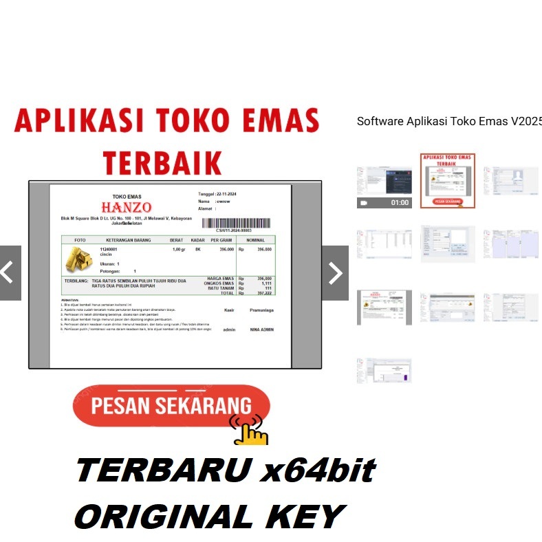 Software Aplikasi Toko Emas V2026