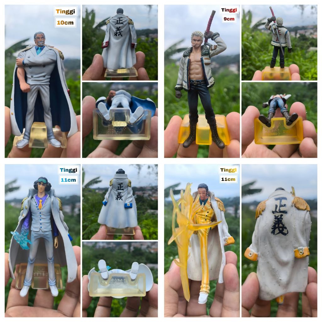 One Piece Figure Garp , Smoker , Kuzan Aokiji , Kizaru Borsalino , Figure One piece Chodam , Figure 