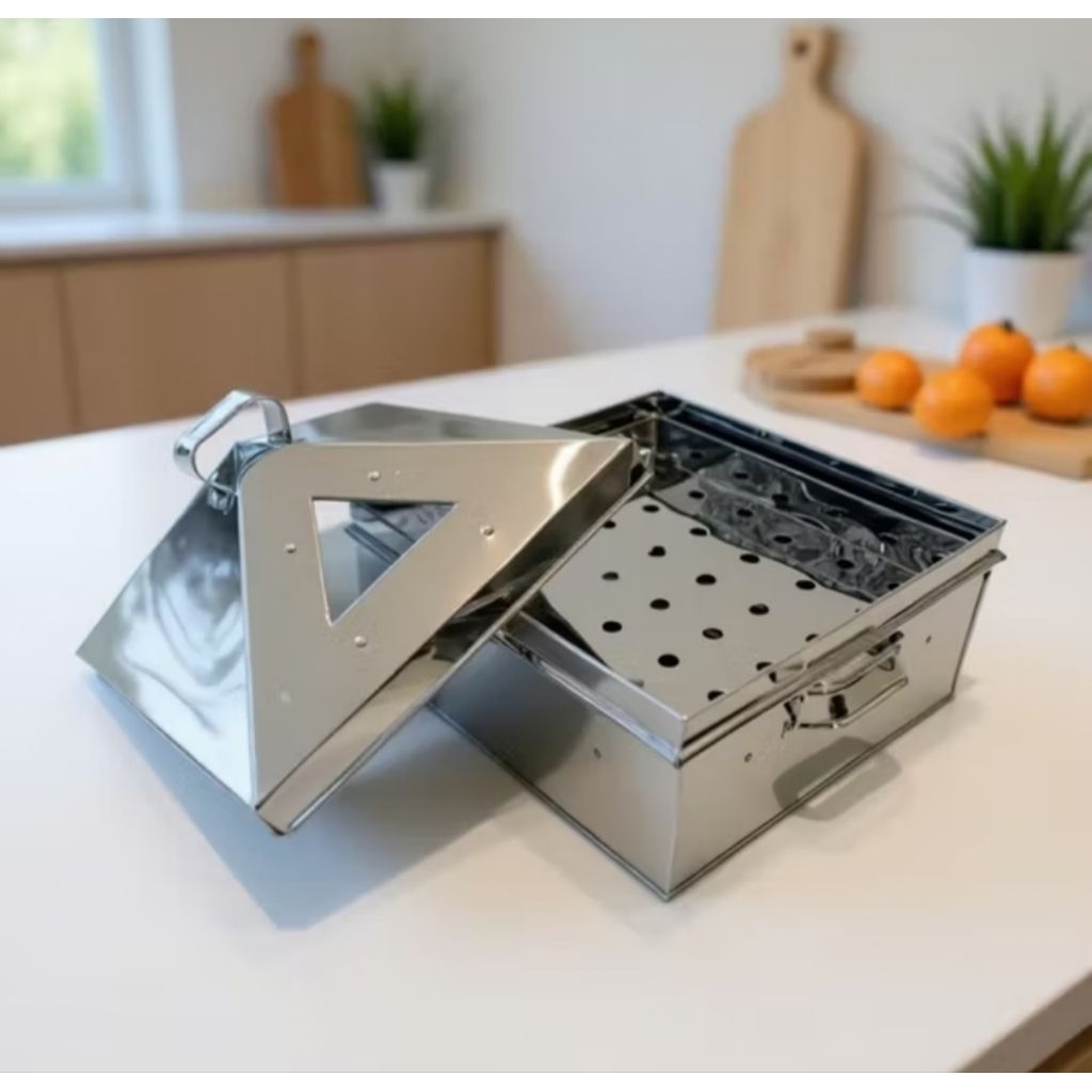 Klakat kukusan Dimsum/ Klakat Kukusan Kotak BAHAN STAINLESS 30 - 45cm