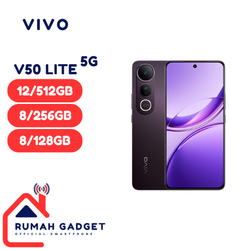 VIVO V50 Lite 5G 12/512GB I 8/256GB I 8/128GB RAM 8GB INTERNAL 256GB 128GB GARANSI RESMI IMEI TERDAF