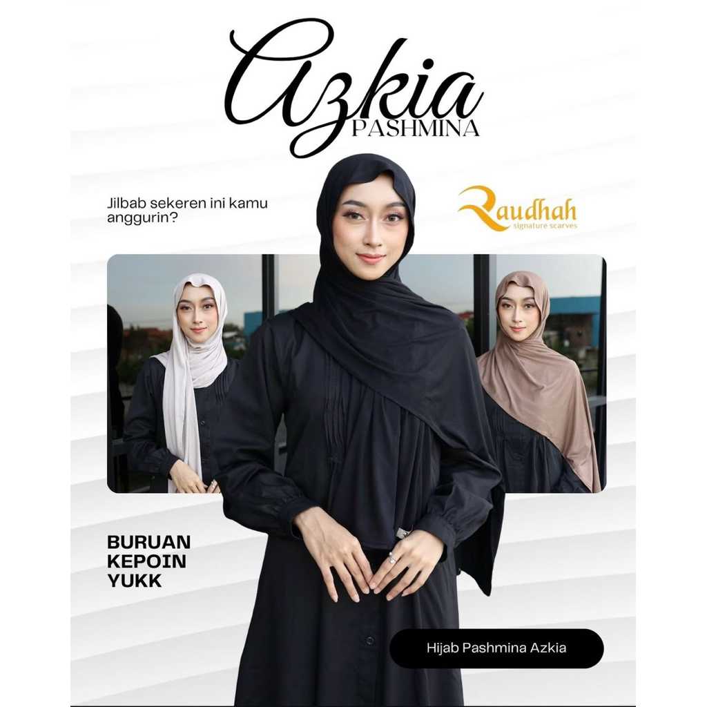 Pashmina Kaos Rayon Cooltech Azkia Series by Raudhah Scraf